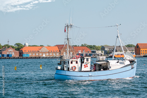 Altes Fischerboot  vor Amaliehaven in Kopenhagen © cmfotoworks