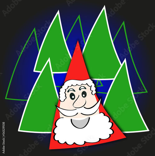 santa claus vor tannen