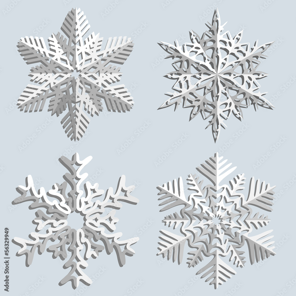 Decorative abstract snowflake. Decorative abstract snowflake.