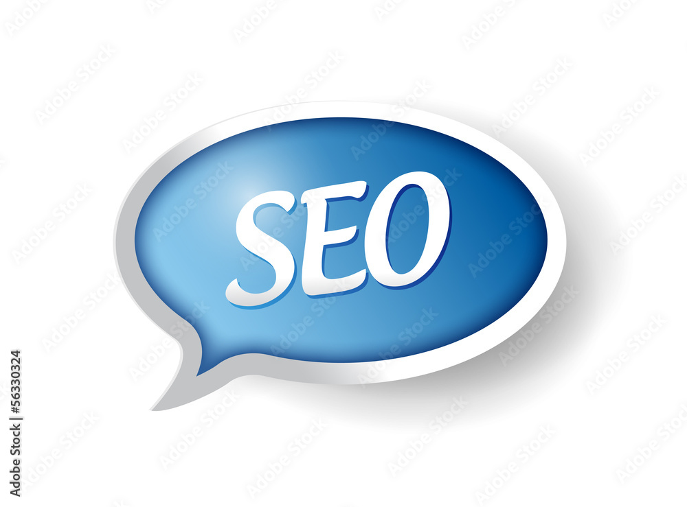 seo message bubble illustration design