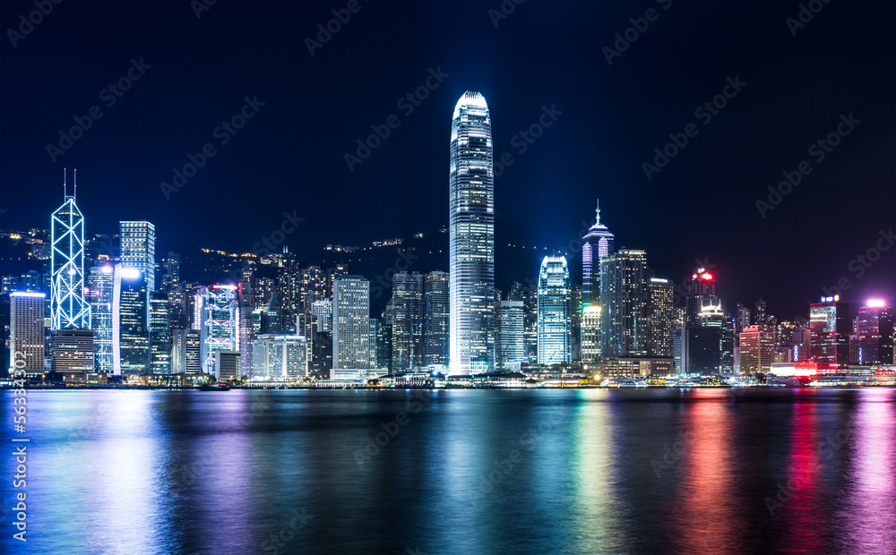 Hong Kong city at night