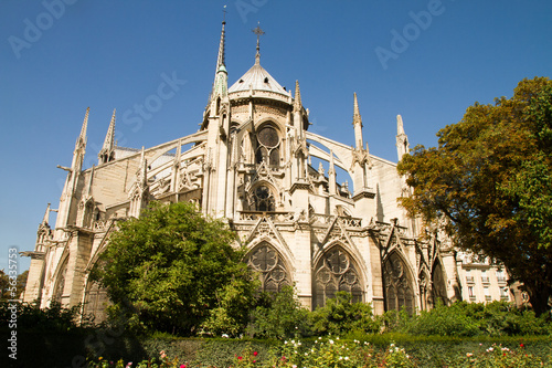 Notre-Dame view on September 3, 2013 in Paris, France