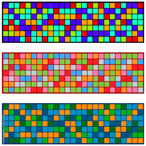 3 mal Pixelhintegrund für Werbebanner