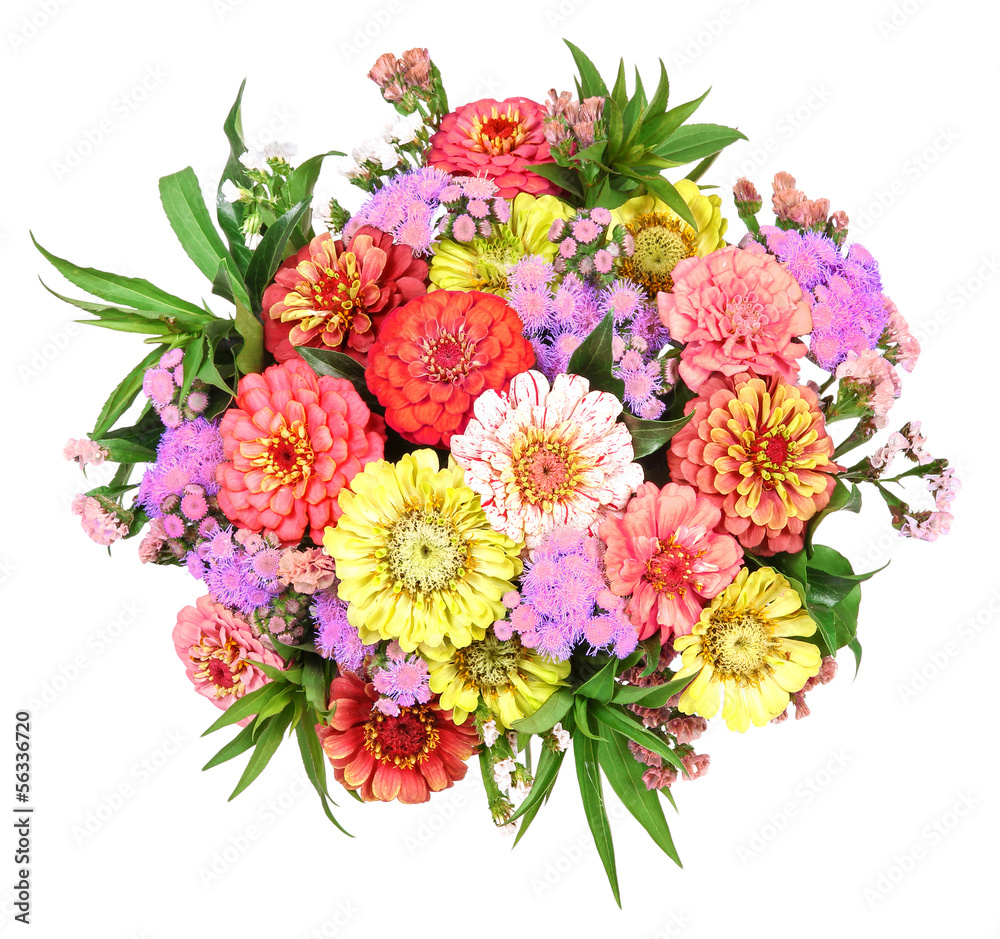 Colored garden bouquet