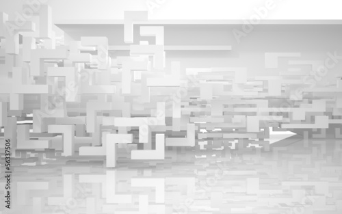 Super cool abstract architectural white background