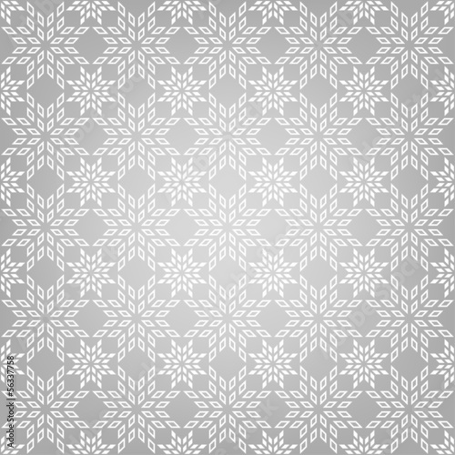 Abstract pattern with snowflakes