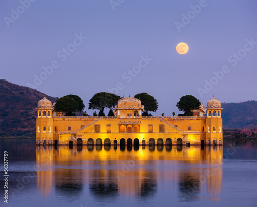 Jal Mahal (Water Palace).  Jaipur, Rajasthan, India photo