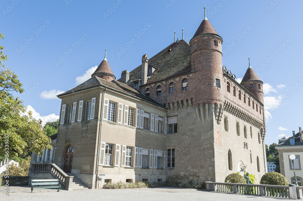 Lausanne, historische Altstadt, Schloss Saint-Maire, Schweiz