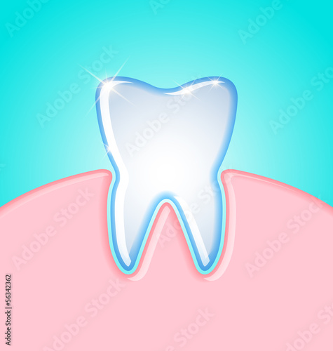 Tooth in gum