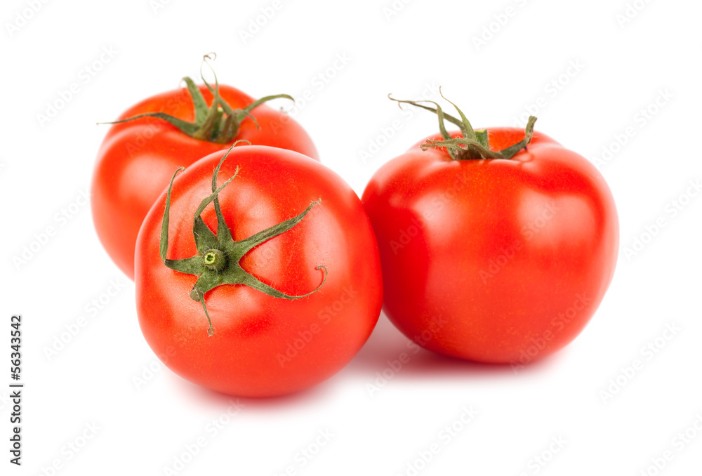 Three ripe red tomato Three ripe red tomato