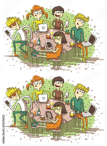 Web Friends Differences Visual Game