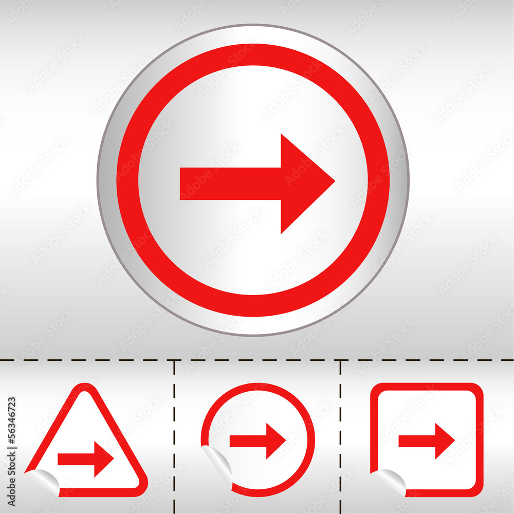 simple icon set of arrows on sticker button different forms simple icon set of arrows on sticker button different forms