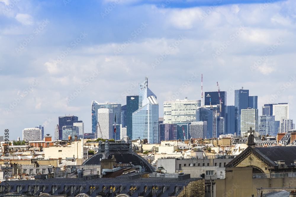 Panoramic view of Paris. France