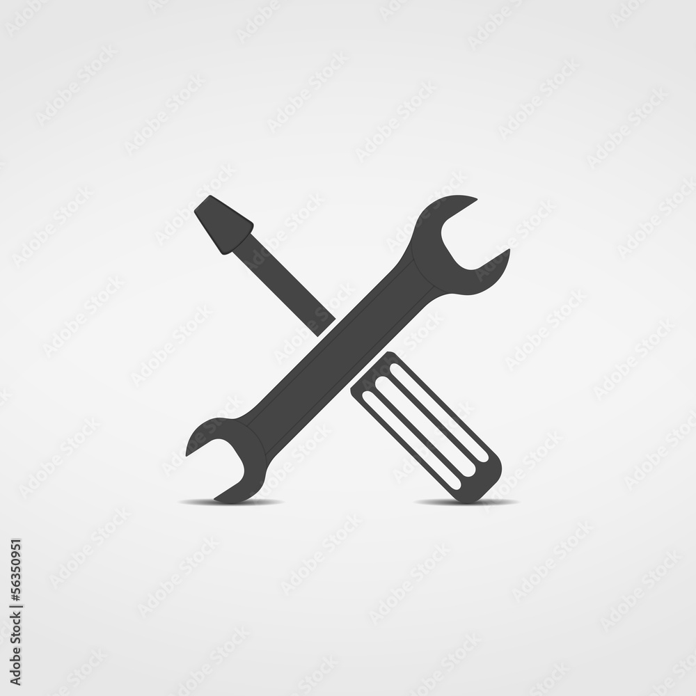 Screwdriver and Wrench Icon