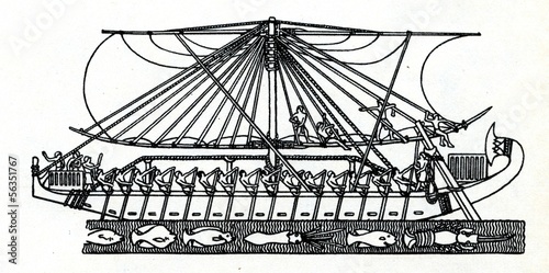 Ancient egyptian ship