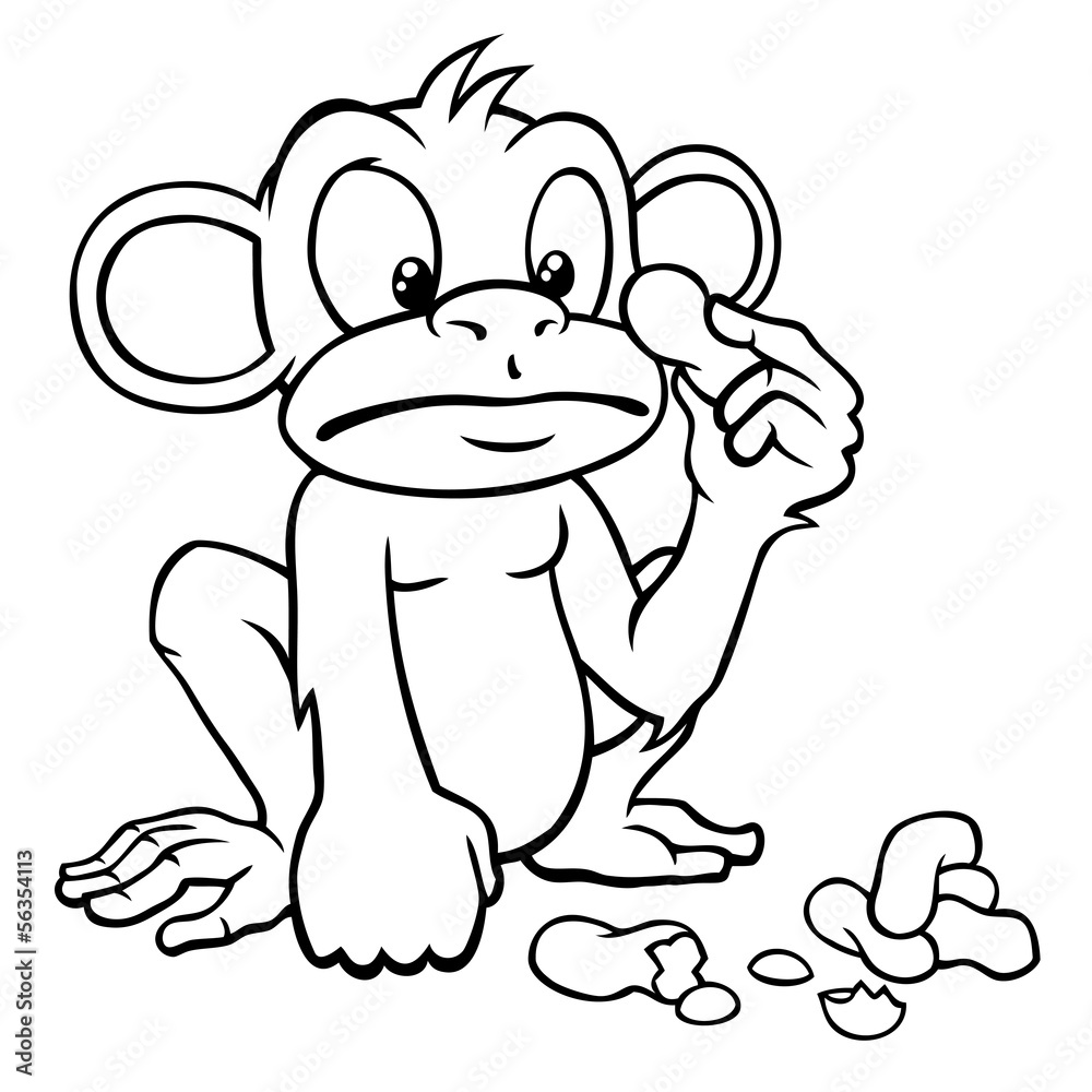 Cartoon Monkey Drawing