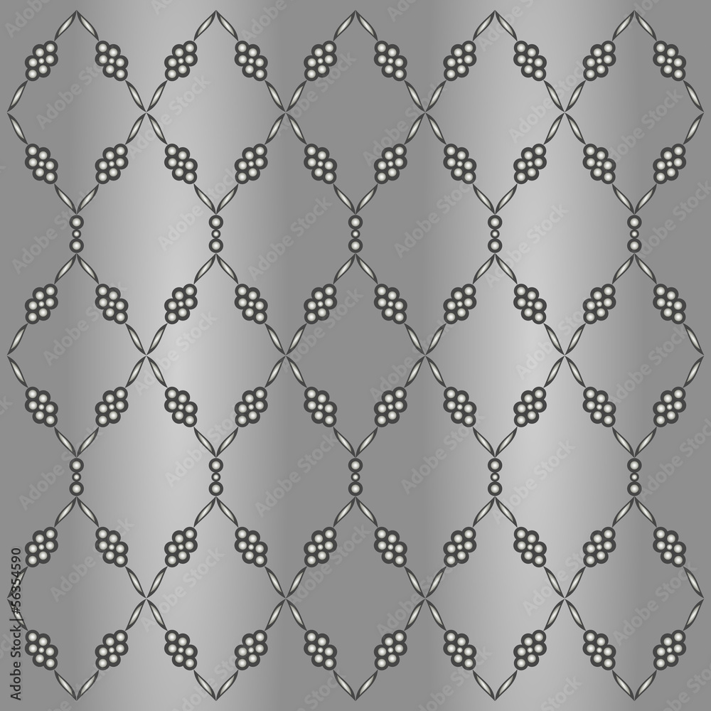 Fototapeta premium Sfondo grigio floreale