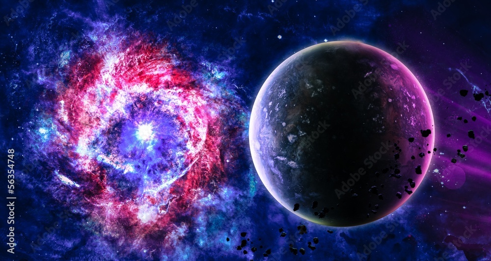 Beautiful space background. 