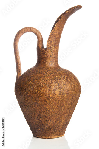 Ancient jug closeup