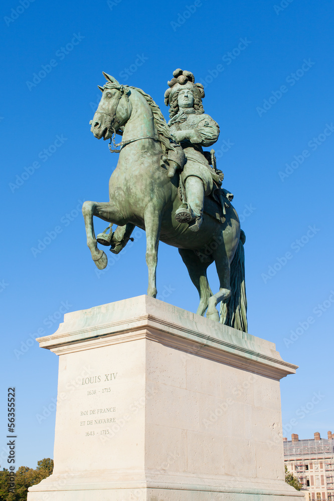 Statue of king Louis XIV, Versailles.