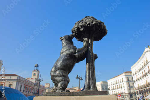 bear with strawberry tree, Madrid, Spain
