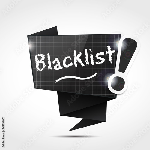bulle origami : blacklist