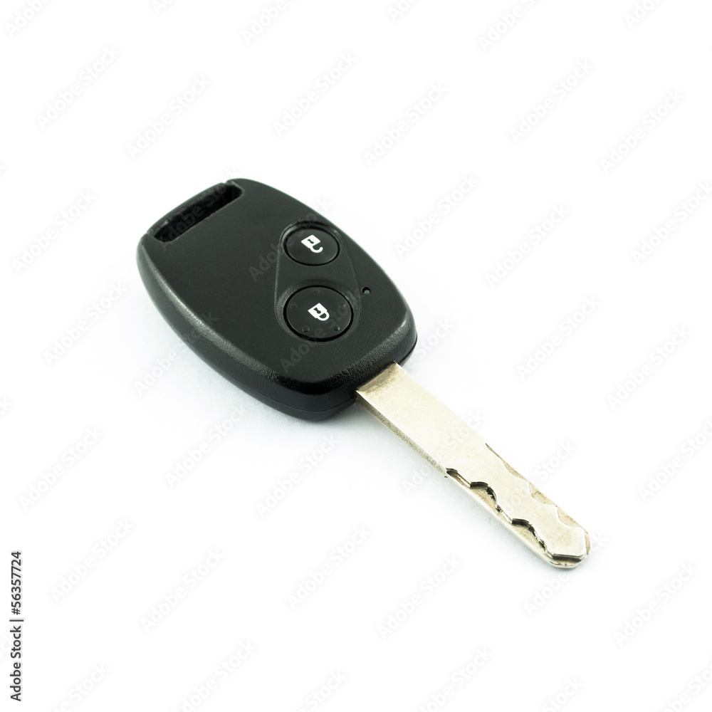 Car key isolated on white background