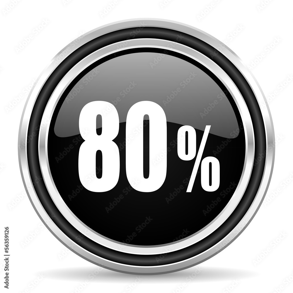 80 percent icon 80 percent icon
