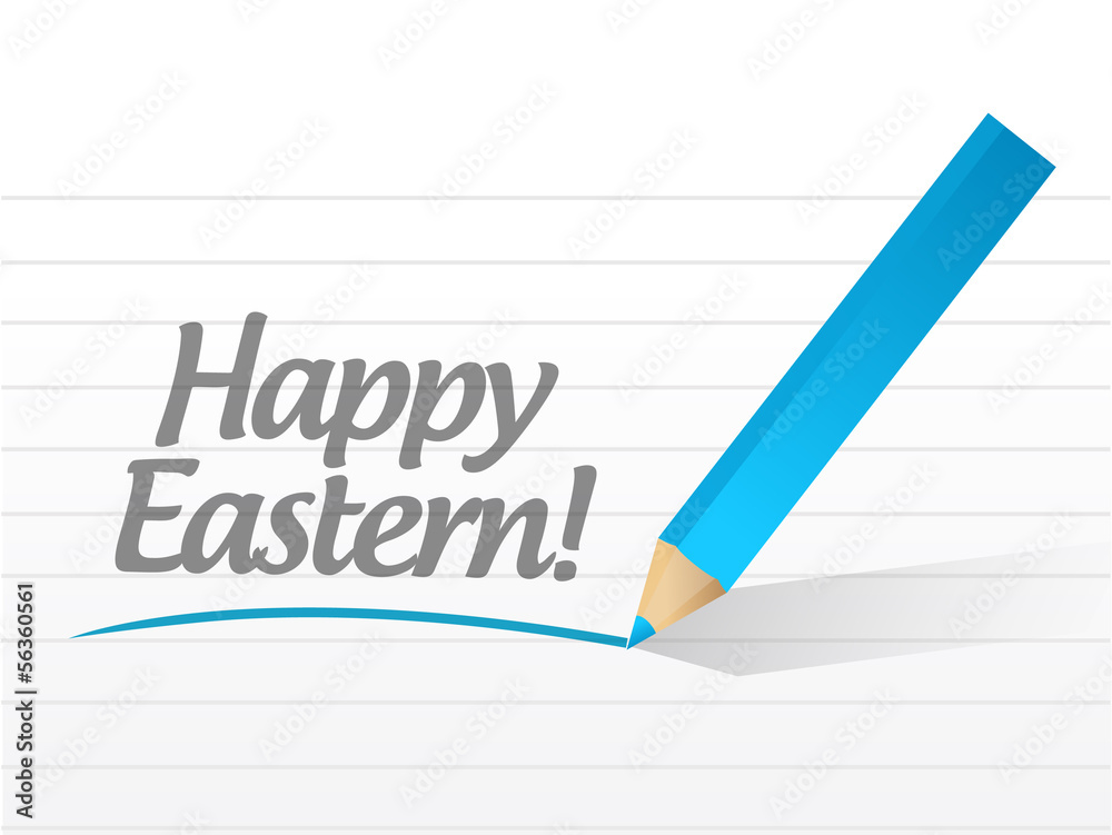 happy eastern holiday message illustration happy eastern holiday message illustration