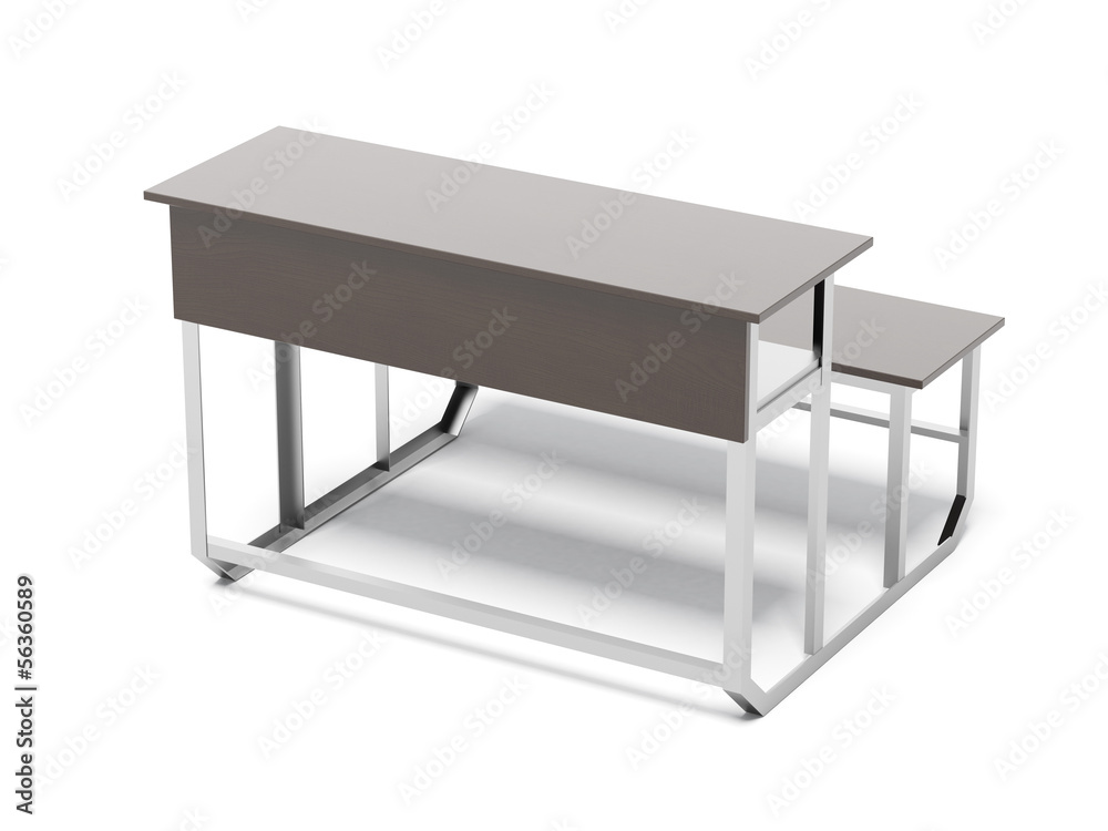 wooden school desk
