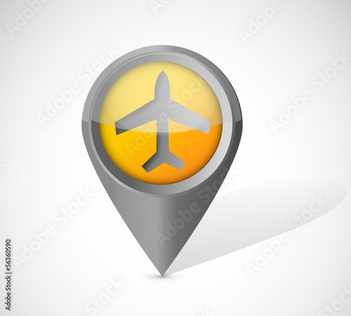 Free Download airplane transportation pointer illustration - GFXLoad