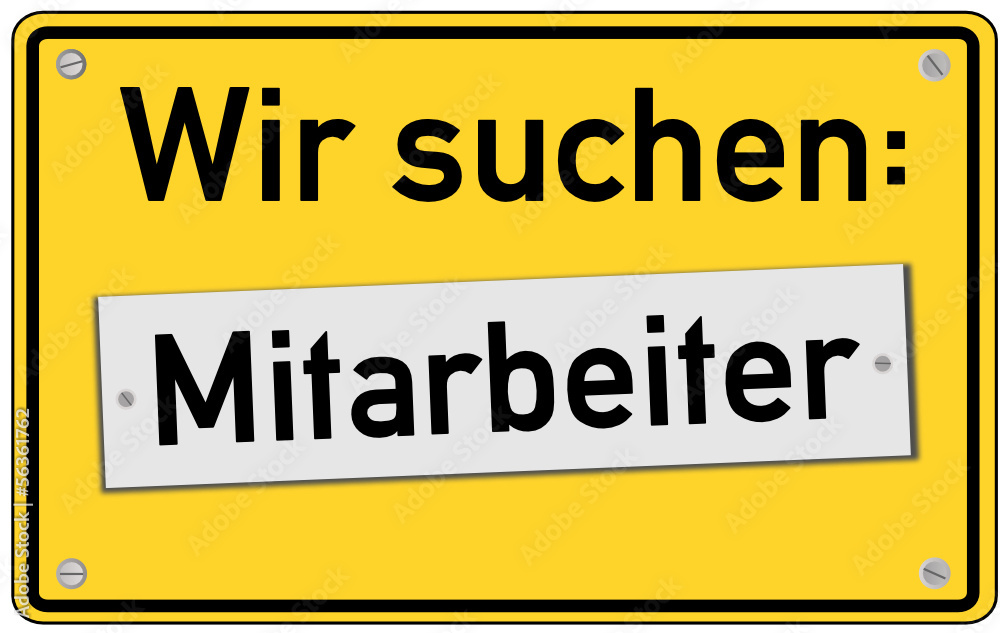 Obraz premium Wir suchen Mitarbeiter #130919-svg03