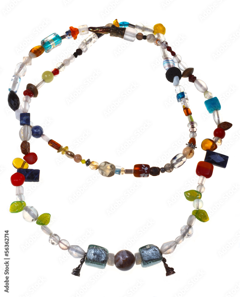 Obraz premium necklace from mineral and figurines of Buddha
