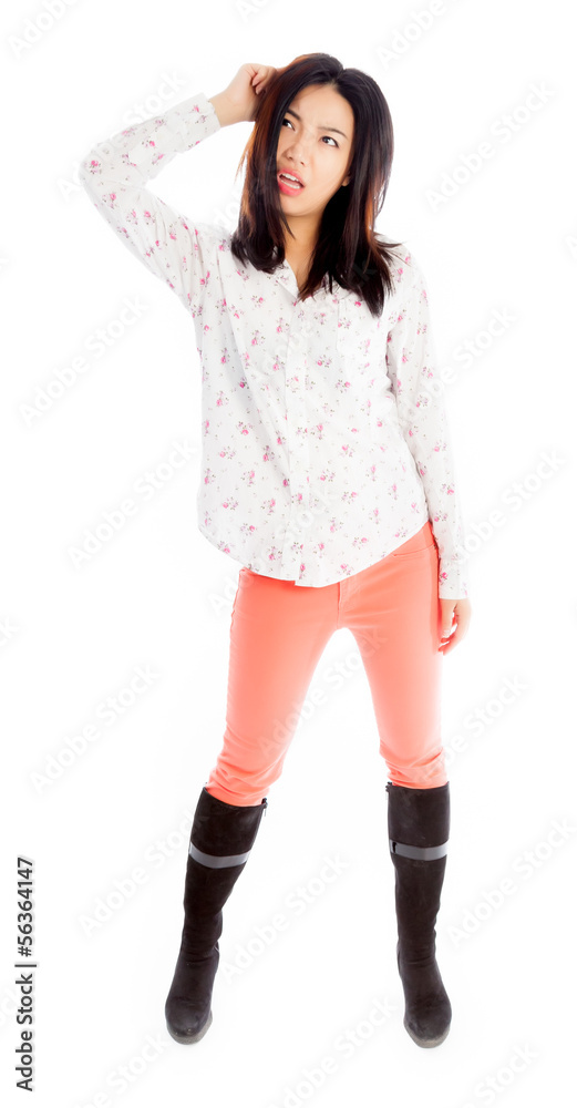 Attractive asian girl 20 years old shot in studio Attractive asian girl 20 years old shot in studio