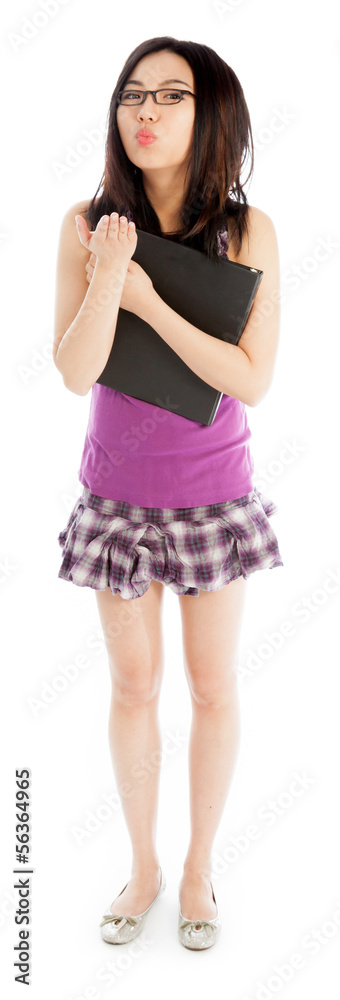 Attractive asian girl 20 years old shot in studio Attractive asian girl 20 years old shot in studio