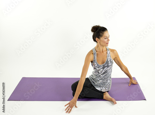 beautiful yoga woman