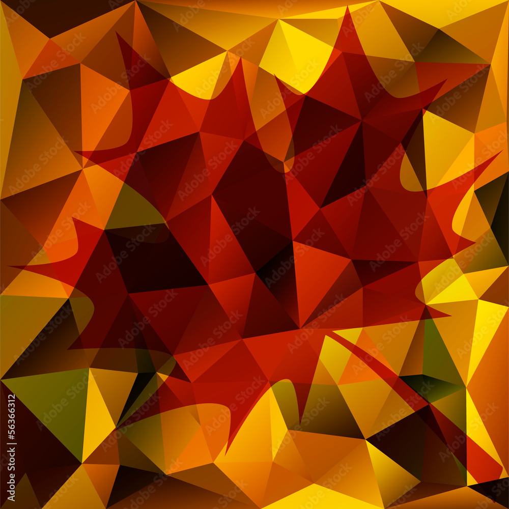 Fototapeta premium Autumn Abstract Triangle Background
