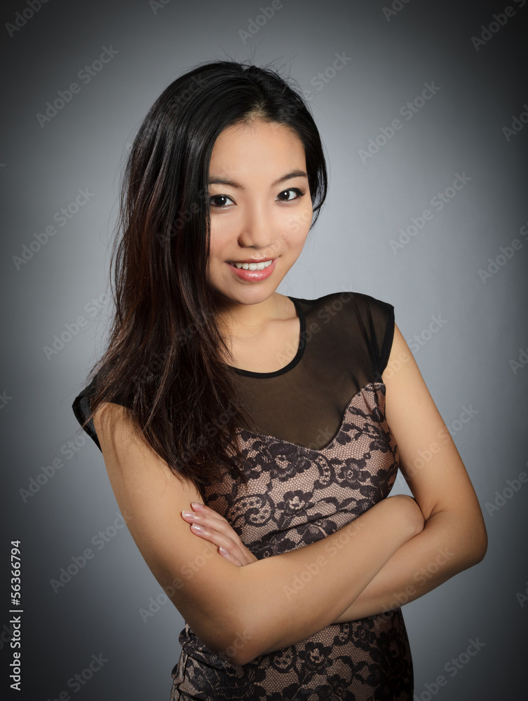 Attractive asian girl 20 years old shot in studio Attractive asian girl 20 years old shot in studio