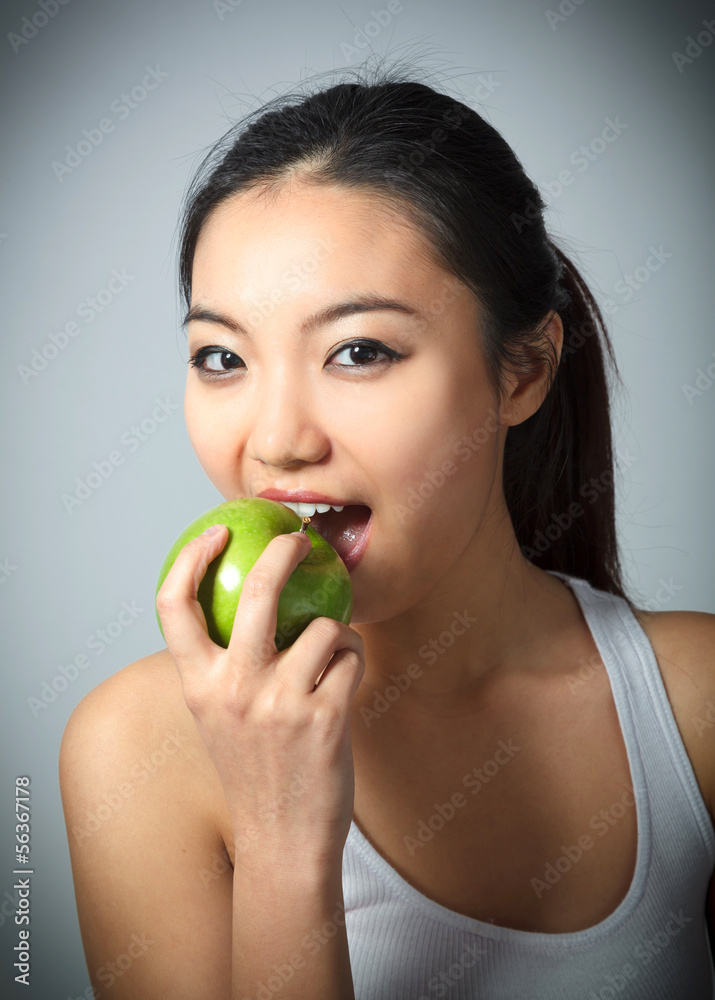 Attractive asian girl 20 years old shot in studio Attractive asian girl 20 years old shot in studio