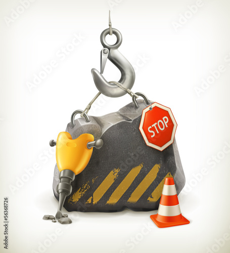 Under construction, vector