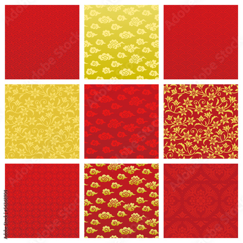 Set of Chinese backgrounds