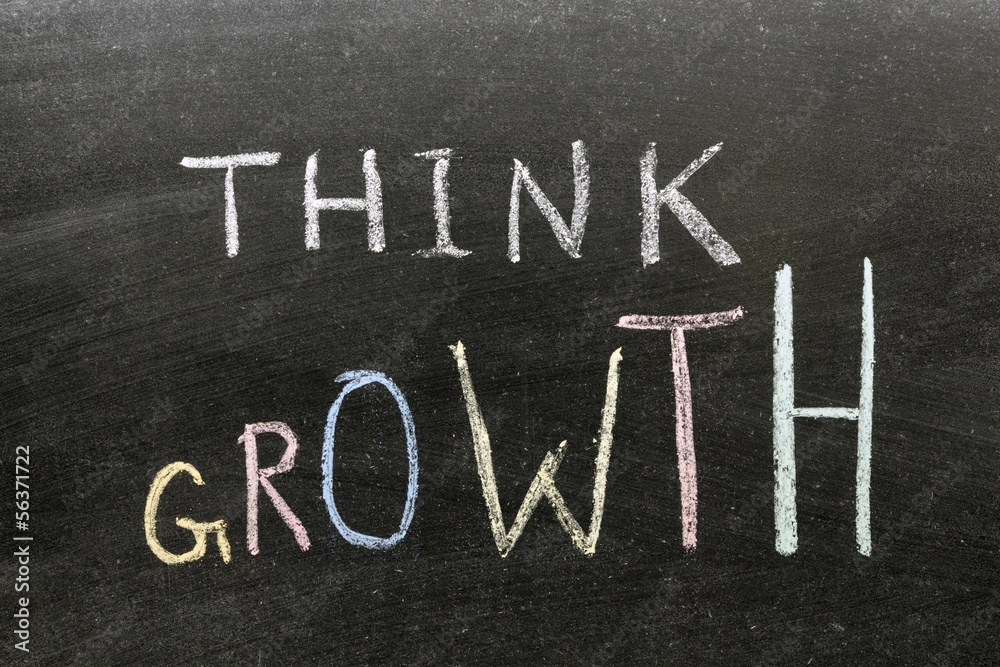 Obraz premium think growth