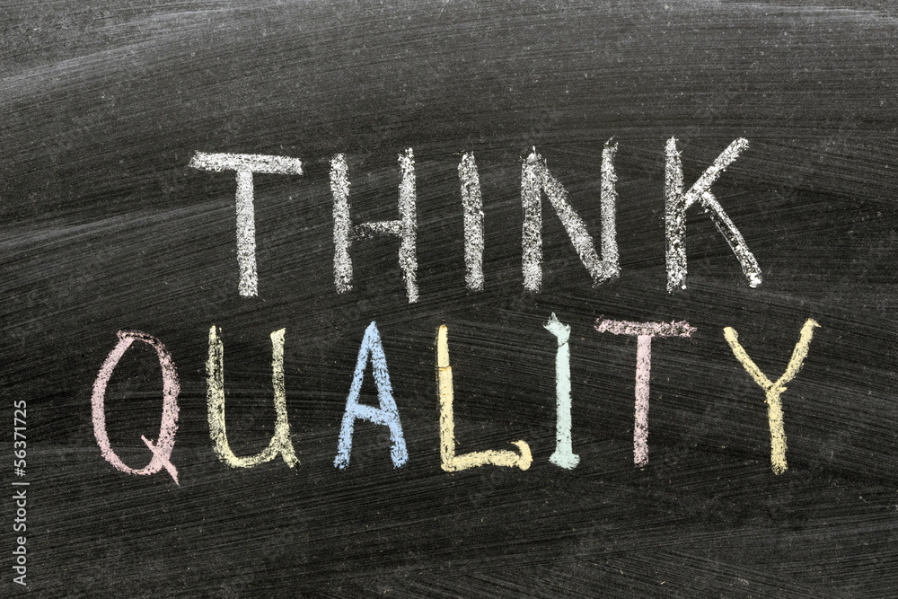 Fototapeta premium think quality