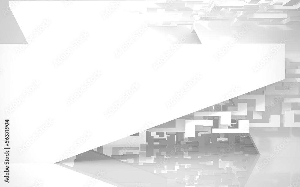 uper cool abstract architectural white background