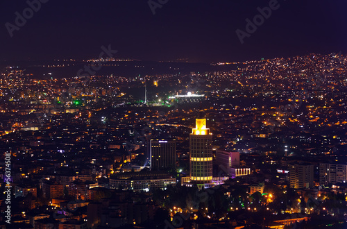 Ankara Turkey at night photo