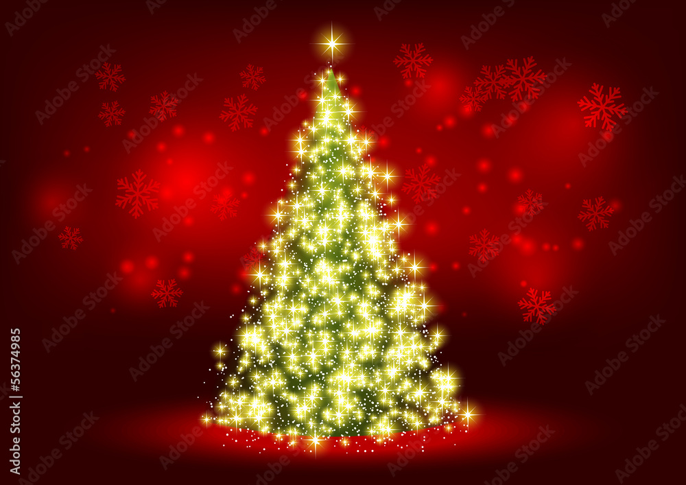 Shiny Christmas tree