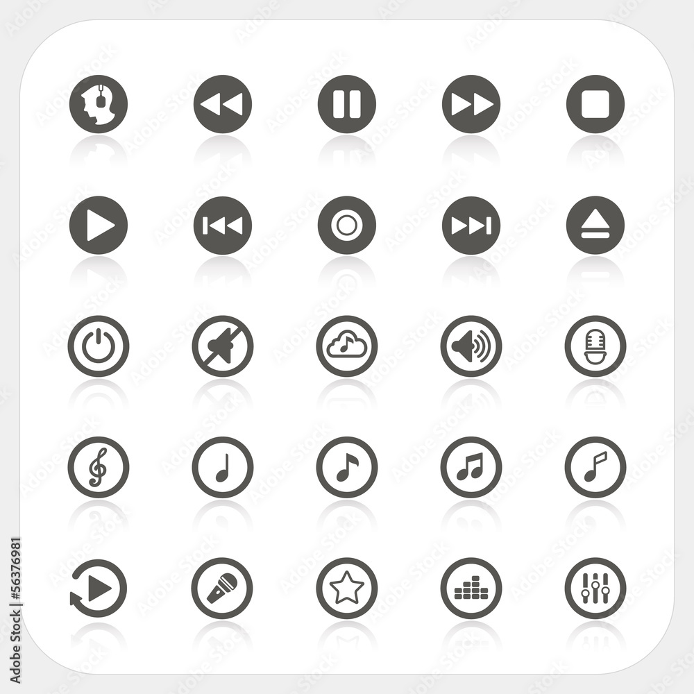 Media player buttons Media player buttons