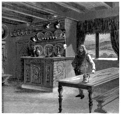 Traditional Interior - 19th century photo