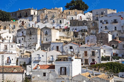 Panoramic view of Monte Sant'Angelo. Puglia. Italy.