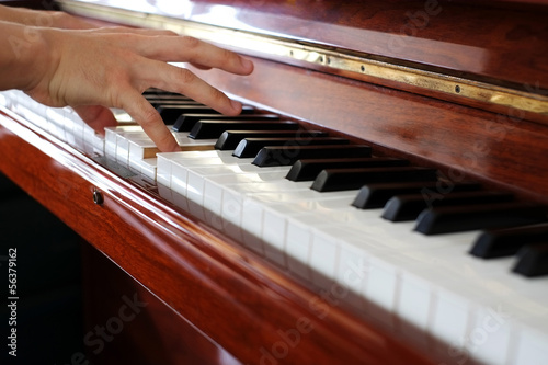 Playing piano